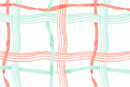 Nahant Ribbon - Aqua/Coral