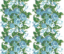 Saratoga Rose - Blue Wallpaper