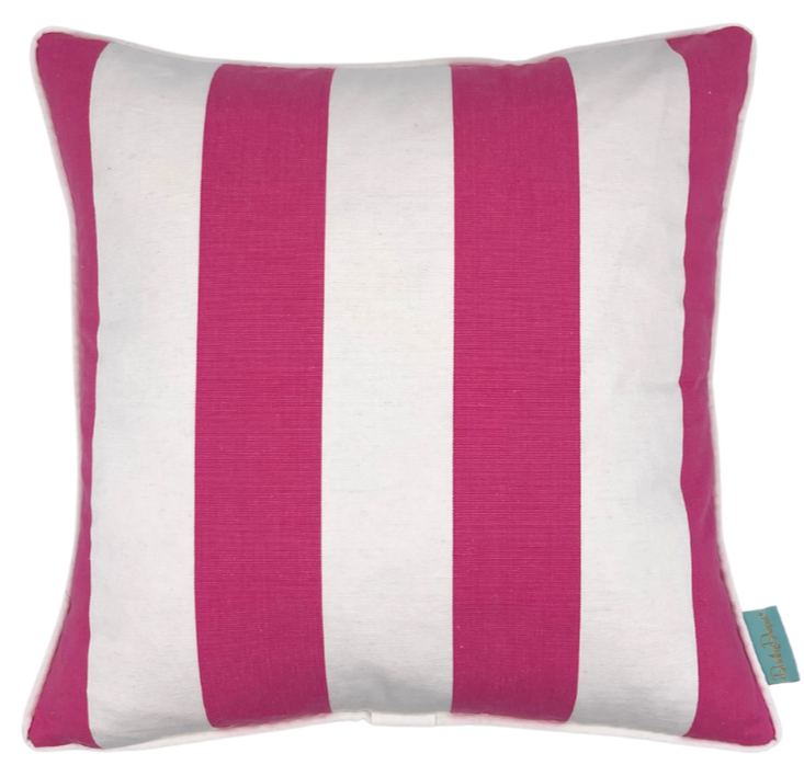 Throw Pillow~Draper Stripe in Hot Pink