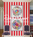 Draper Stripe - Red Wallpaper