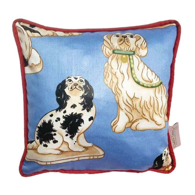 Petite Throw Pillow~ Francie & Grover in Blue