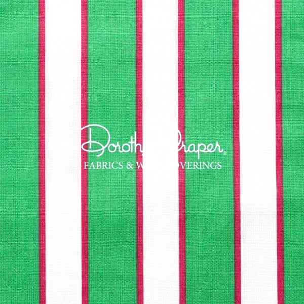 Shannon Stripe Green Fabric