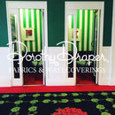 Draper Stripe - Tennis Green Wallpaper