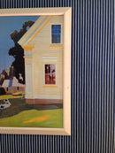 Windsor Stripe - Shoys Hanne Blue Wallpaper