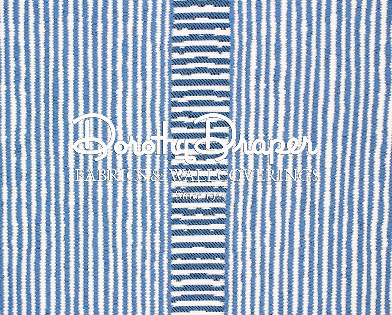 Lovango Beach Stripe Light Blue- Outdoor Contract Fabric