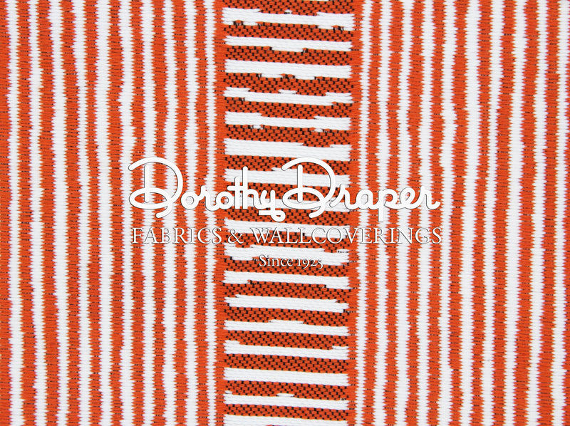 Lovango Beach Stripe Coral- Outdoor Contract Fabric