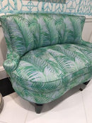 Robellini Embroidered Leaf - Aqua