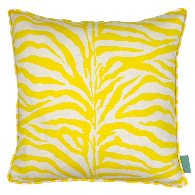 Throw Pillow~On Safari in Yellow