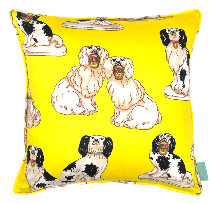 Throw Pillow~Francie and Grover in Yellow
