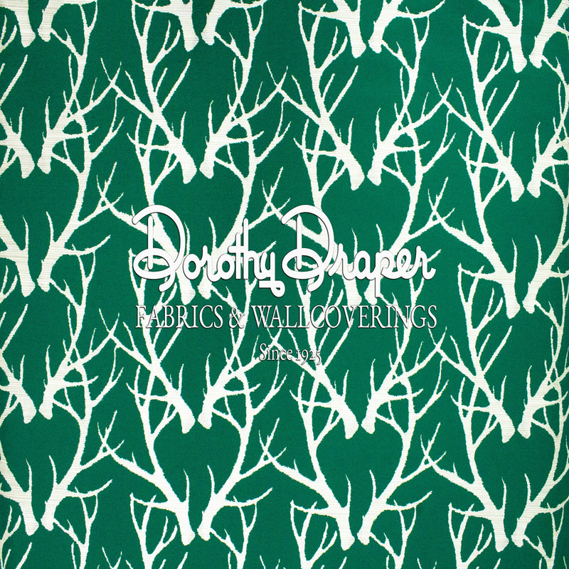 Antlers Green Fabric