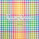 Beverly Hills Check Taffeta Silk - White