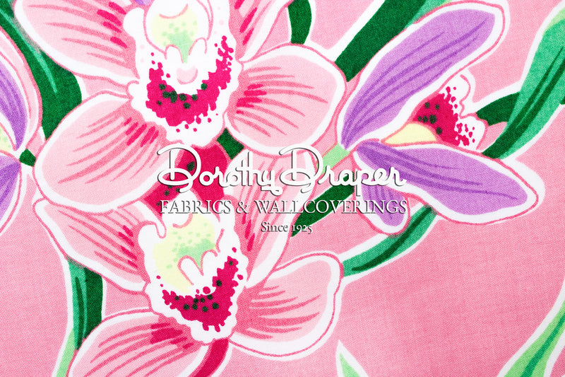 Cymbidium Orchid Pink Fabric