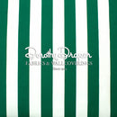 Draper Stripe -Tennis Green