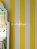 Draper Stripe - Bright Yellow Wallpaper