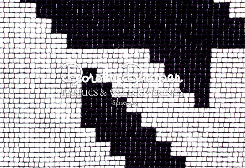 Houndstooth Black & White Fabric