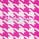 Houndstooth - Pink & White
