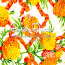 Marigolds Orange Fabric