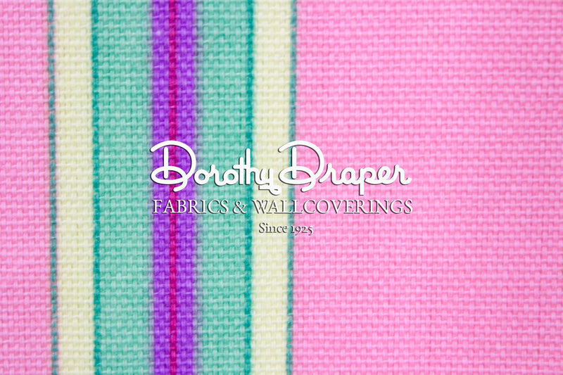 North Shore Stripe Pink Fabric