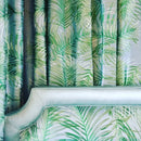 Robellini Embroidered Leaf - Aqua