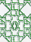 Shangri-La Trellis - Green Wallpaper