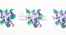 Sweet Violets - Purple/White Wallpaper