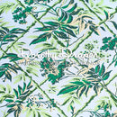 Trellis Room - Aqua Wallpaper