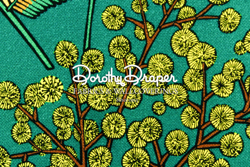 Bonnett Botanical Green Fabric