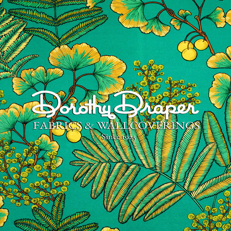 Bonnett Botanical Green Fabric