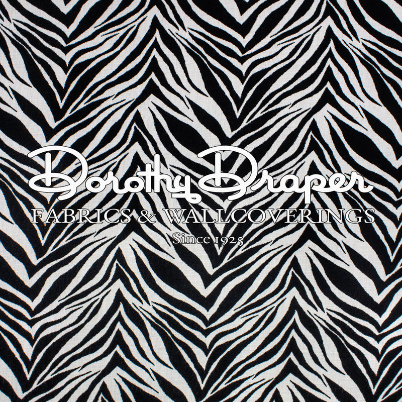 Zebra Indoor/outdoor Black Fabric