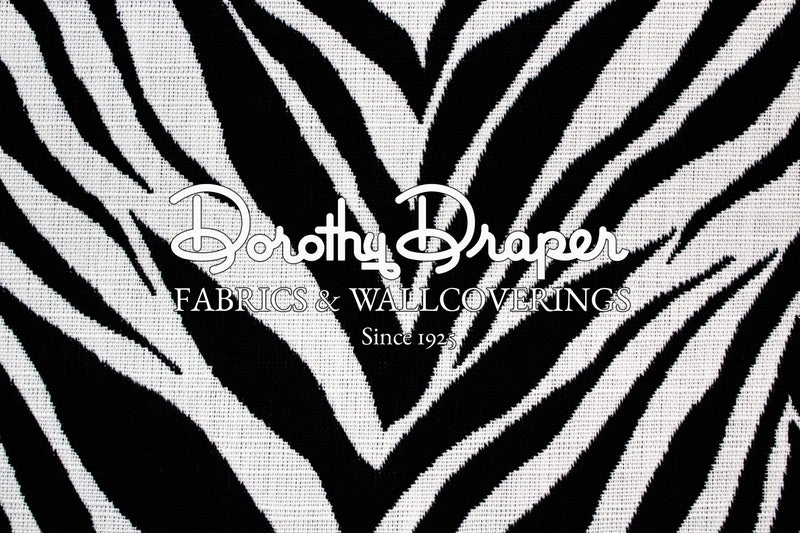 Zebra Indoor/outdoor Black Fabric